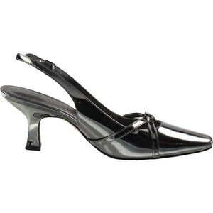 Coach Rowyn Slingback Pump Heels Women's Size 7 Anthracite Metallic Minor Flaws